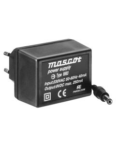 Mascot 9583 9V DC, 2.25W AC/DC Switch mode power supply with UK plug