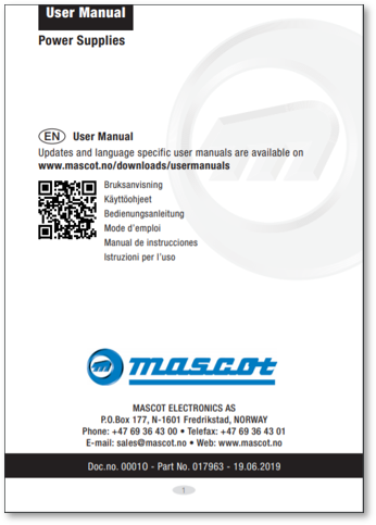 Power Supplies User Manual